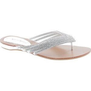 Nature Breeze Kylie-09 Silver Womens sandals 6 NEW